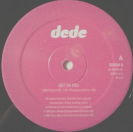 Dede - Get To You | Columbia (664994-6) - 4 Dede - Get To You | Columbia (664994-6) - 4