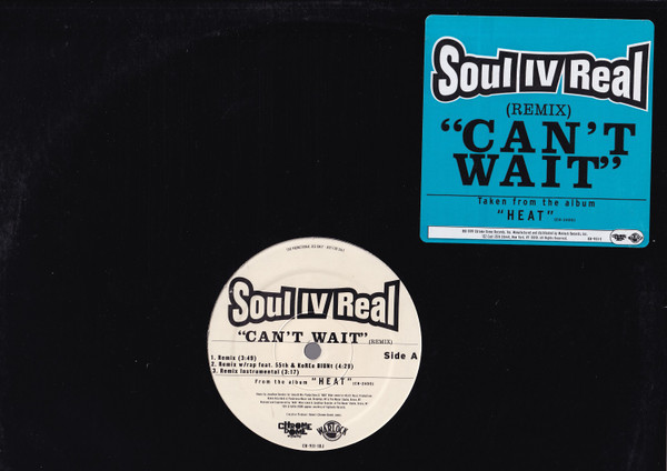 Soul IV Real - Can't Wait Remix | Chrome Dome Records (CH-911-1DJ)