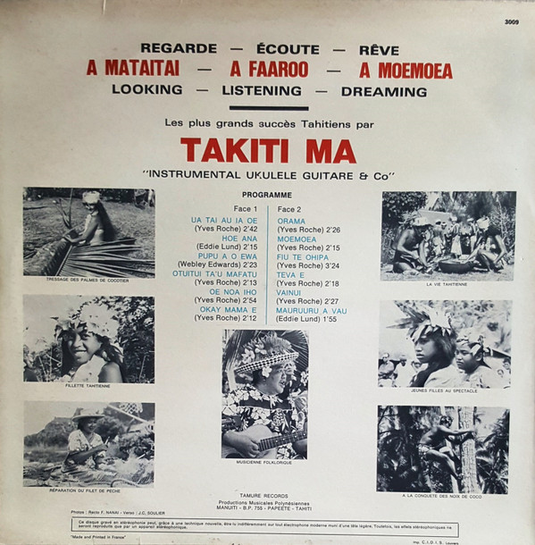 "Instrumental Ukulele Guitare & Co" - A Mataitai A Faaroo A Moemoea
