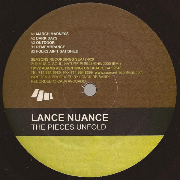 Lance Nuance - The Pieces Unfold | Seasons Recordings (SEA12-020) - main