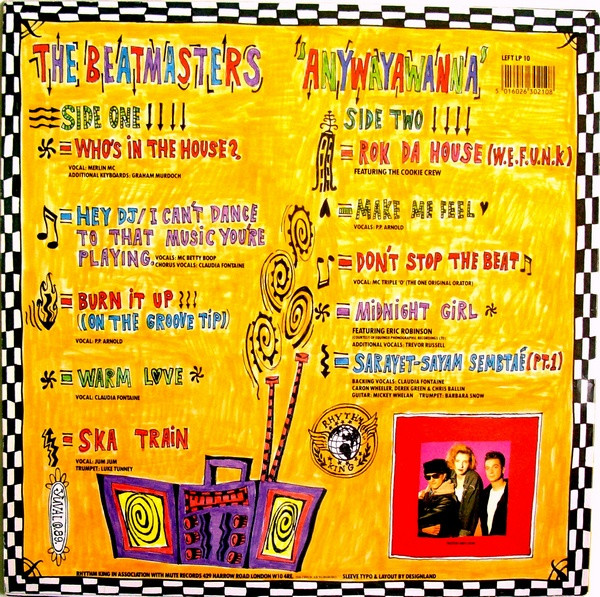 The Beatmasters - Anywayawanna | Rhythm King (LEFT LP 10) - 2 The Beatmasters - Anywayawanna | Rhythm King (LEFT LP 10) - 2