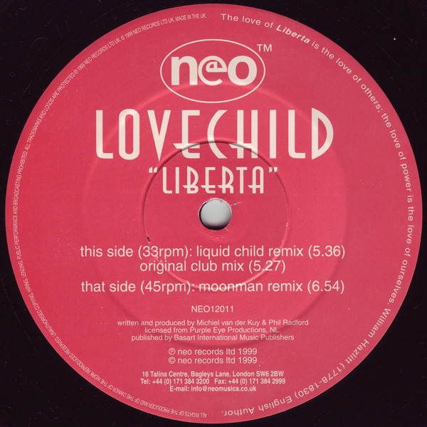 Lovechild - Liberta | Neo (NEO12011) - 3 Lovechild - Liberta | Neo (NEO12011) - 3