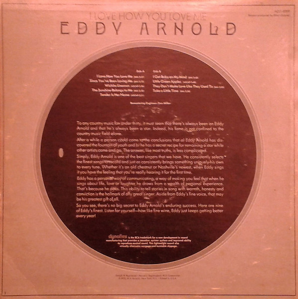 Eddy Arnold - I Love How You Love Me | RCA Camden (ACL1-0099) - 2