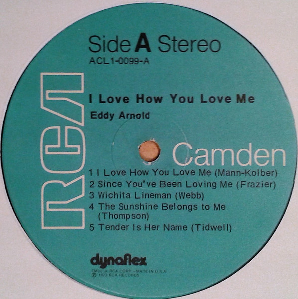 Eddy Arnold - I Love How You Love Me | RCA Camden (ACL1-0099) - 4