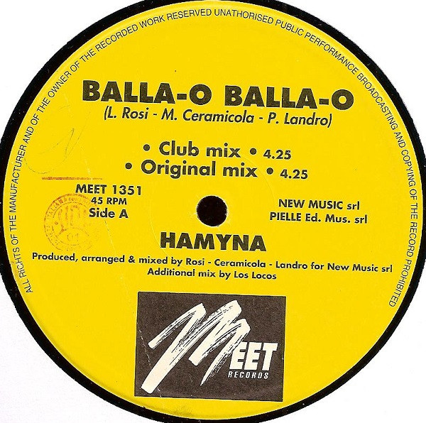 Hamyna - Balla-o Balla-o | Meet Records (MEET 1351)