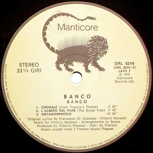 Banco - Banco | Manticore (ORL 8216) - 3