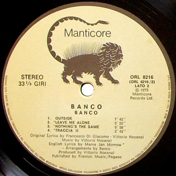 Banco - Banco | Manticore (ORL 8216) - 4