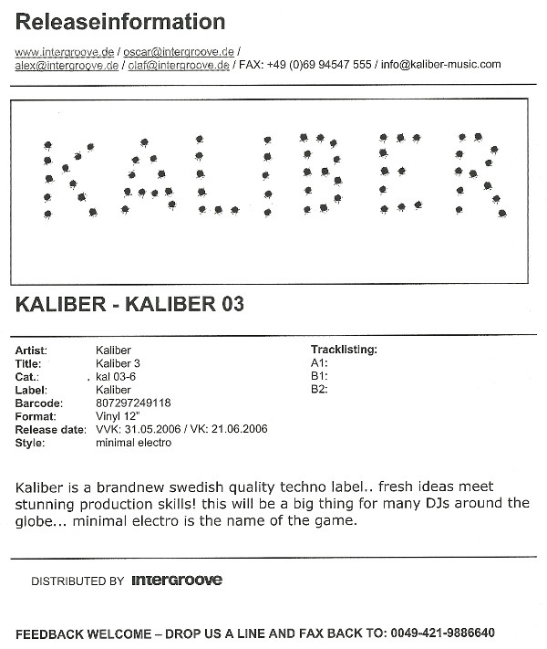 Kaliber - Kaliber 3 | Kaliber (kal 03-6) - 3