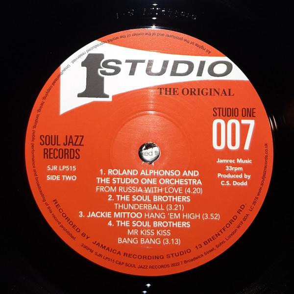 Various - Studio One 007 - Licensed To Ska | Soul Jazz Records (SJR LP515) - 10 Various - Studio One 007 - Licensed To Ska | Soul Jazz Records (SJR LP515) - 10