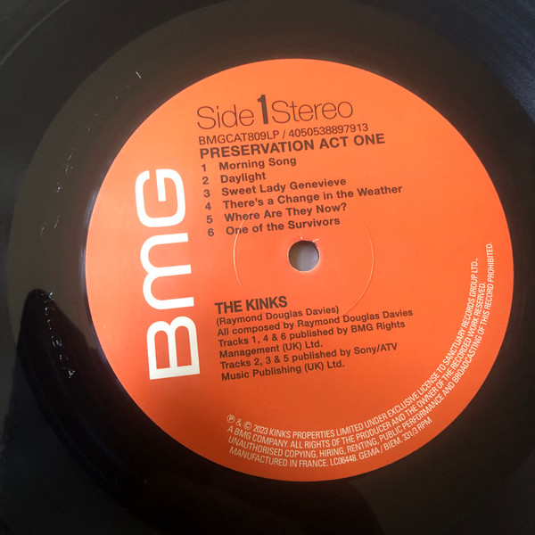 The Kinks - Preservation Act 1 | BMG (BMGCAT809LP) - 4 The Kinks - Preservation Act 1 | BMG (BMGCAT809LP) - 4