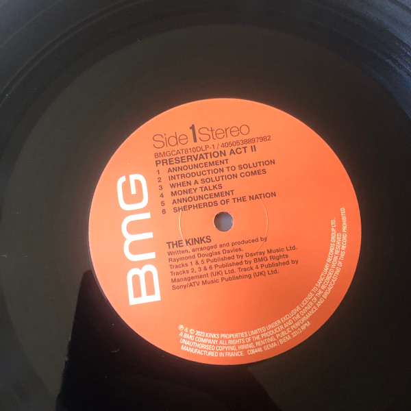 The Kinks - Preservation Act 2 | BMG (BMGCAT810DLP) - 3 The Kinks - Preservation Act 2 | BMG (BMGCAT810DLP) - 3