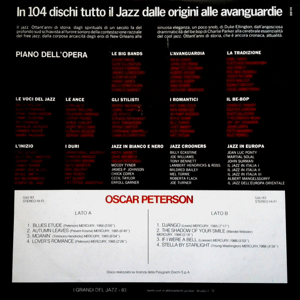 Oscar Peterson - Oscar Peterson | Fabbri Editori (GdJ 83) - 2
