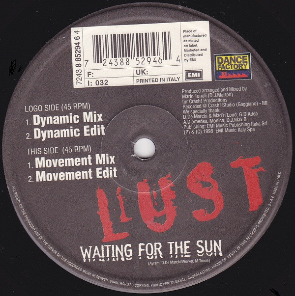 Lust - Waiting For The Sun | Dance Factory (8 85294 6)