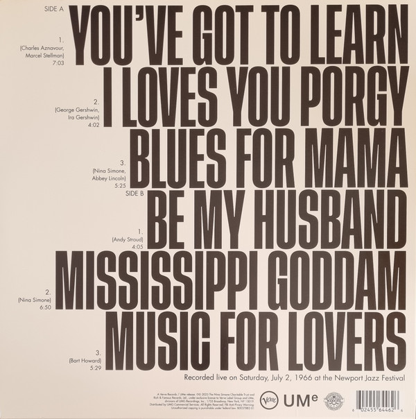 Nina Simone - You've Got To Learn [Vinyl] | Verve Records (B0037882-01) - 3