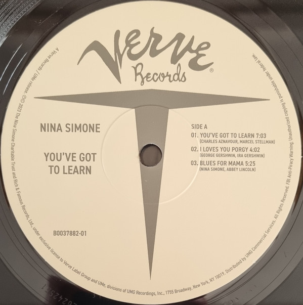Nina Simone - You've Got To Learn [Vinyl] | Verve Records (B0037882-01) - 4