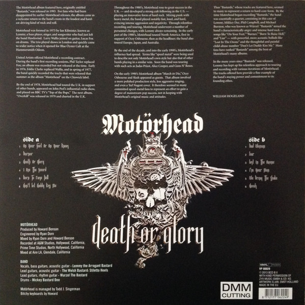 Motörhead - Death Or Glory | Vinyl Passion (VP 80029) - 2 Motörhead - Death Or Glory | Vinyl Passion (VP 80029) - 2