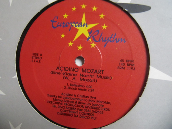 Acidino Mozart - Eine Kleine Nacht Musik | European Rhythm (ERM 1193) - main