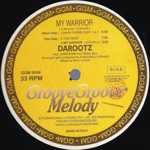 Darootz Feat. Charvoni From Black Box - My Warrior / My Saviour | Groove Groove Melody (GGM 9544) - main Darootz Feat. Charvoni From Black Box - My Warrior / My Saviour | Groove Groove Melody (GGM 9544) - main