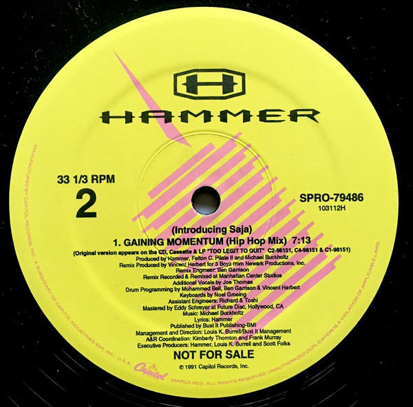 Hammer - Gaining Momentum | Capitol Records (SPRO-79485) - 2