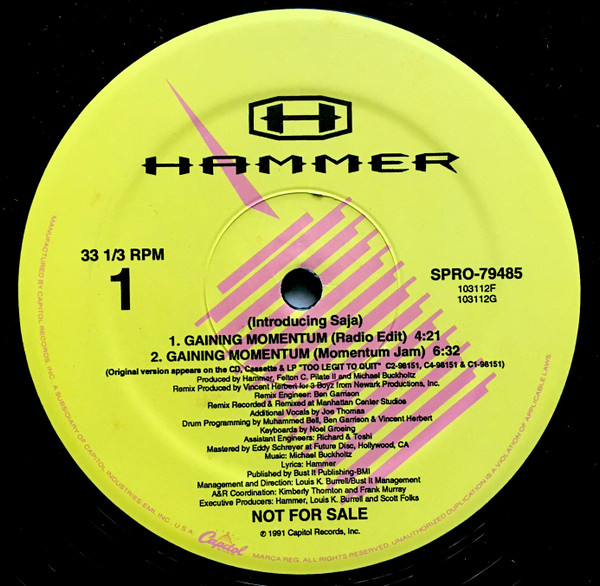 Hammer - Gaining Momentum | Capitol Records (SPRO-79485)