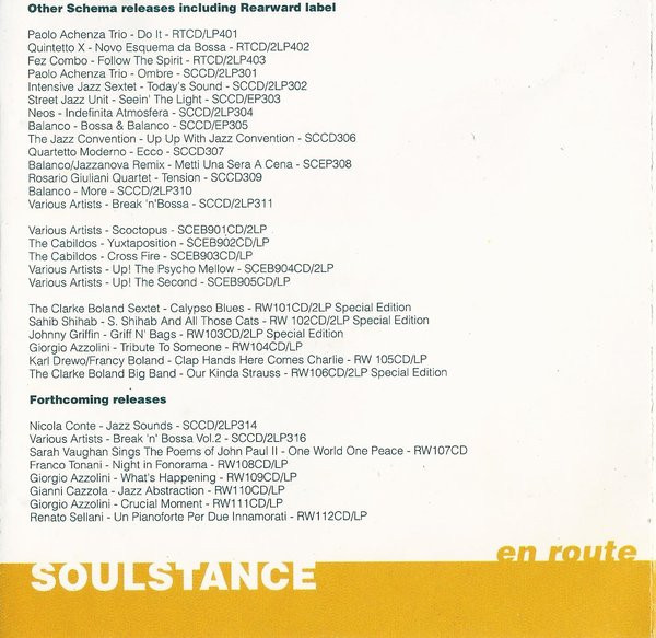 Soulstance - En Route | Schema (SCCD 315) - 4