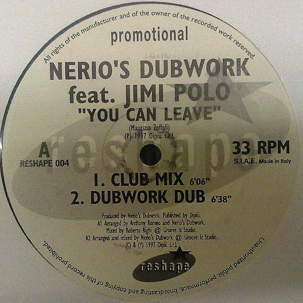 Nerio's Dubwork - You Can Leave | Reshape (RESHAPE 004)