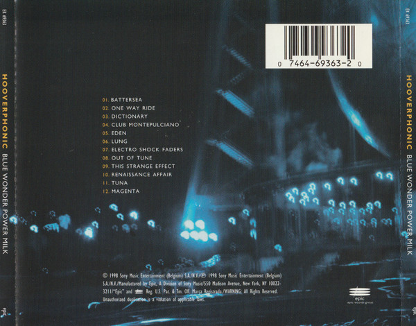 Hooverphonic - Blue Wonder Power Milk | Epic (EK 69363) - 2