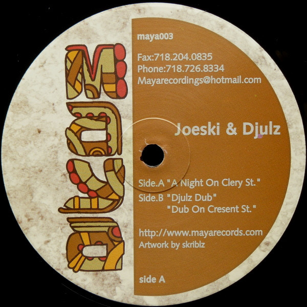 Joeski & D'Julz - A Night On Clery St. | Maya (maya003) - main