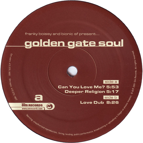 Franky Boissy And SF Bionic - Golden Gate Soul | OM Records (om-071sv) - 3