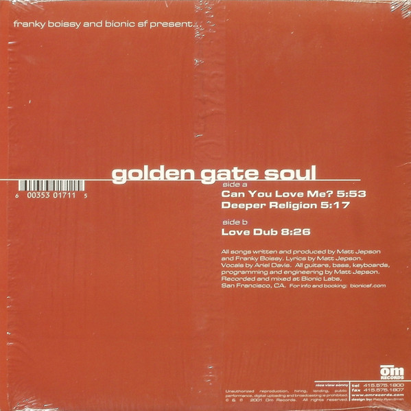 Franky Boissy And SF Bionic - Golden Gate Soul | OM Records (om-071sv) - 2