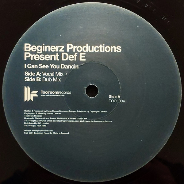 Beginerz Productions Present Def E - I Can See You Dancin | Toolroom Records (TOOL004) - 3 Beginerz Productions Present Def E - I Can See You Dancin | Toolroom Records (TOOL004) - 3