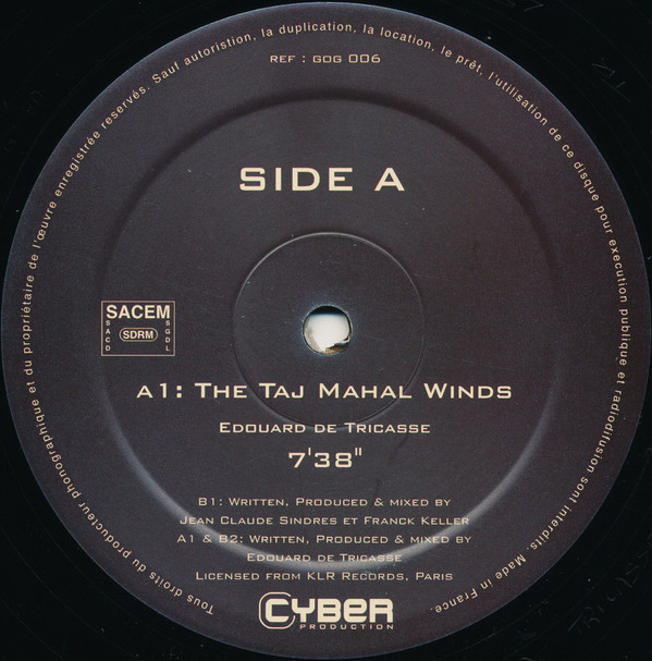 Edouard De Tricasse , FK Junior & Sindress - The Taj Mahal Winds | Grain Of Groove (GOG 006) - main Edouard De Tricasse , FK Junior & Sindress - The Taj Mahal Winds | Grain Of Groove (GOG 006) - main