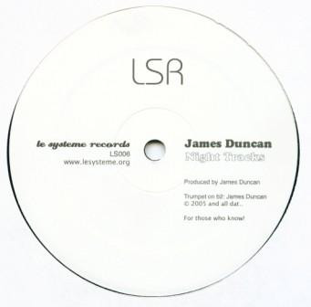 James Duncan - Night Tracks | Le Systeme (LS006) - main