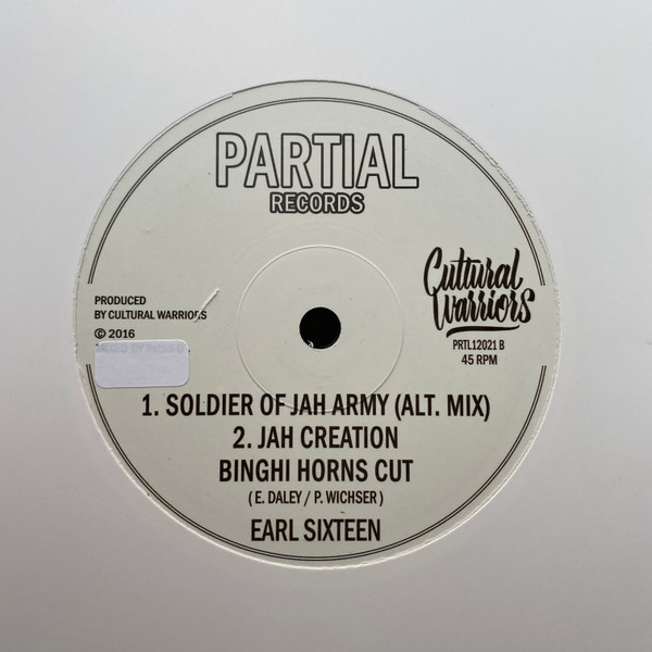 Earl Sixteen , Cultural Warriors - Soldier of Jah Army | Partial Records (PRTL12021) - 2 Earl Sixteen , Cultural Warriors - Soldier of Jah Army | Partial Records (PRTL12021) - 2