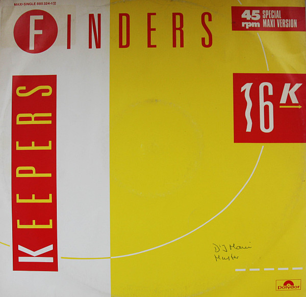 16K - Finders Keepers | Polydor (885 324-1) - main