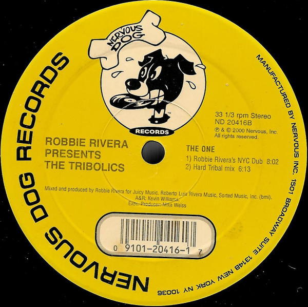 Robbie Rivera Presents The Tribolics - The One | Nervous Dog Records (ND 20416) - 2 Robbie Rivera Presents The Tribolics - The One | Nervous Dog Records (ND 20416) - 2