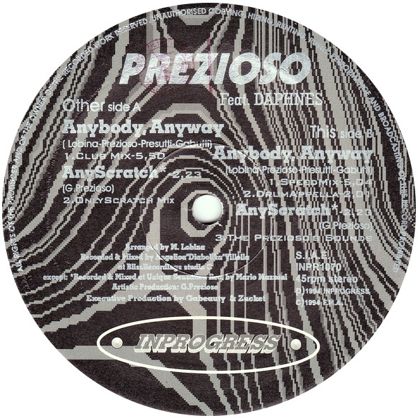Prezioso Feat. Daphnes - Anybody, Anyway | Inprogress (INPR1070) - 3 Prezioso Feat. Daphnes - Anybody, Anyway | Inprogress (INPR1070) - 3