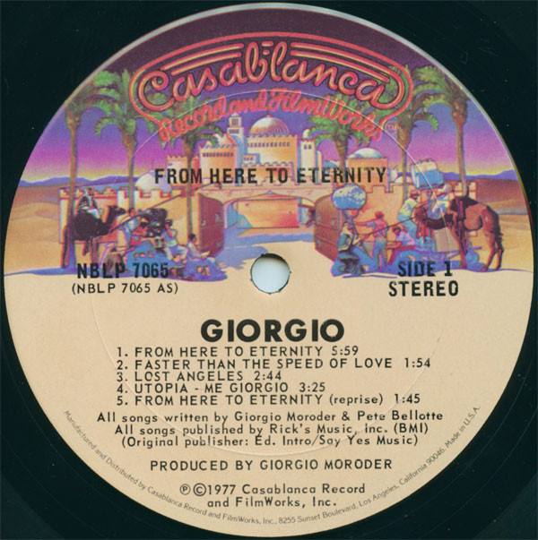 Giorgio Moroder - From Here To Eternity | Casablanca (NBLP 7065) - 3 Giorgio Moroder - From Here To Eternity | Casablanca (NBLP 7065) - 3