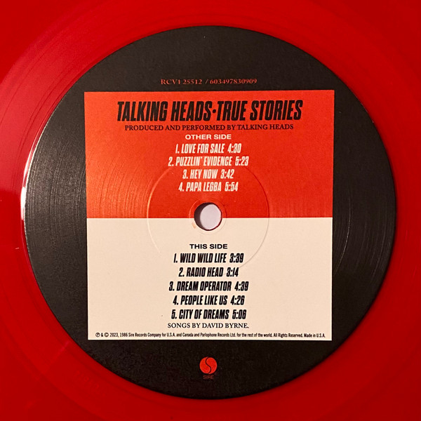 Talking Heads - True Stories | Sire (RCV1 25512) - 4 Talking Heads - True Stories | Sire (RCV1 25512) - 4