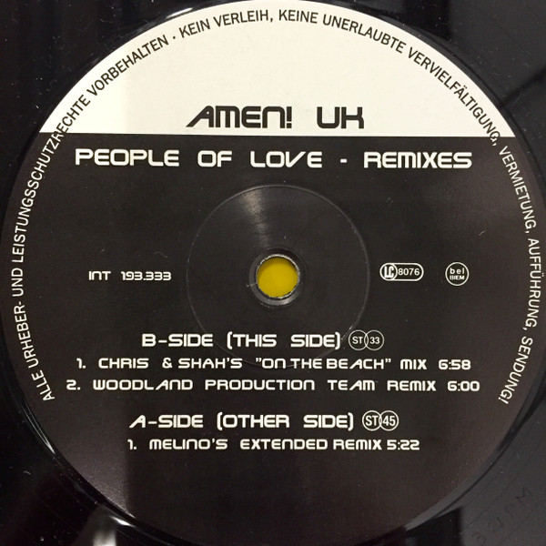 Amen! UK - People Of Love  (Remixes) | Blow Up (INT 193.333)