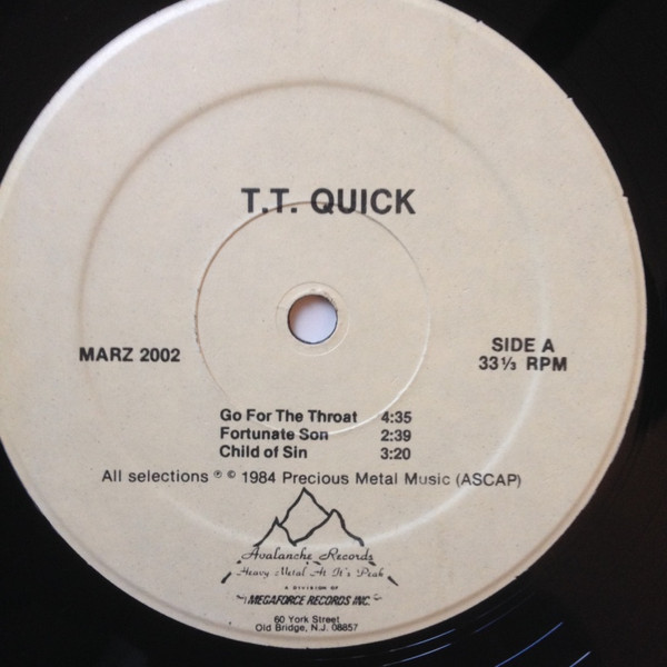 TT Quick - TT Quick | Megaforce Records (MARZ-2002) - 3 TT Quick - TT Quick | Megaforce Records (MARZ-2002) - 3