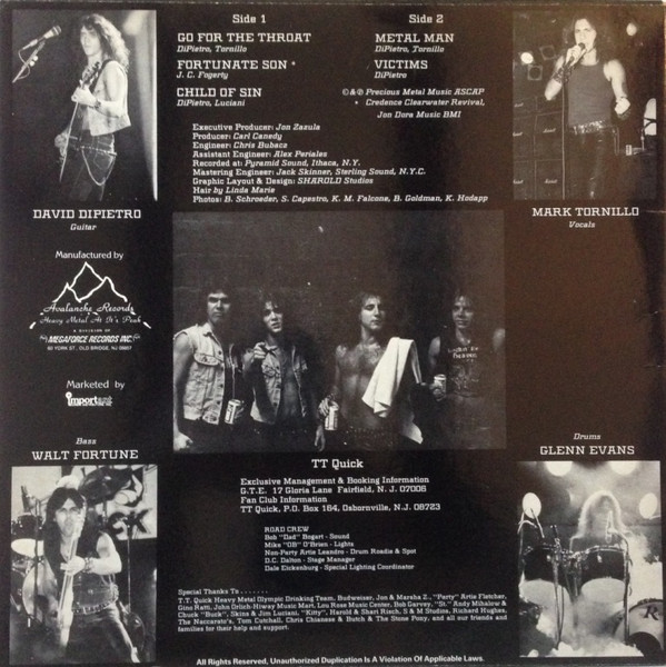 TT Quick - TT Quick | Megaforce Records (MARZ-2002) - 2 TT Quick - TT Quick | Megaforce Records (MARZ-2002) - 2