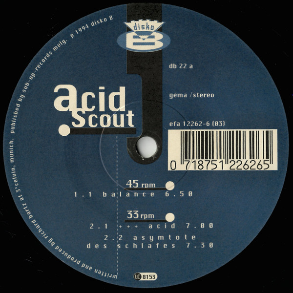 Acid Scout - Balance | Disko B (db 22) - main