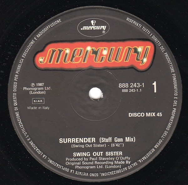 Swing Out Sister - Surrender | Mercury (888 243-1) - 2 Swing Out Sister - Surrender | Mercury (888 243-1) - 2