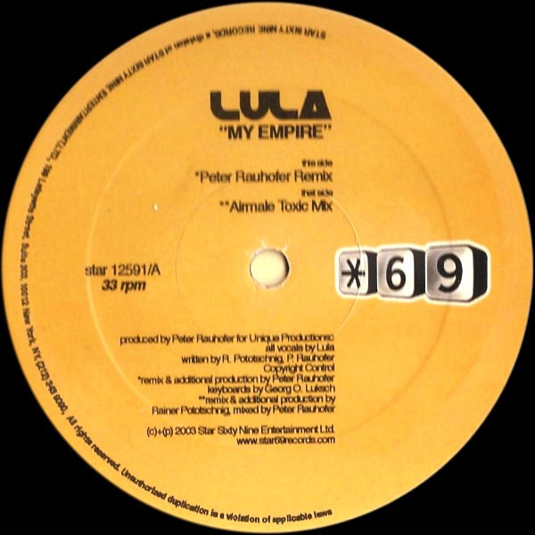 Lula - My Empire | Star 69 Records (star 12591)