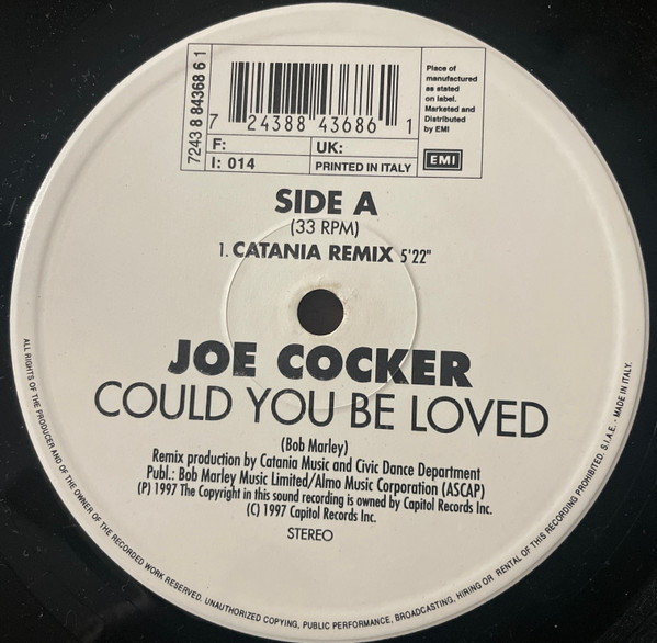 Joe Cocker - Could You Be Loved | EMI (8843686) - main