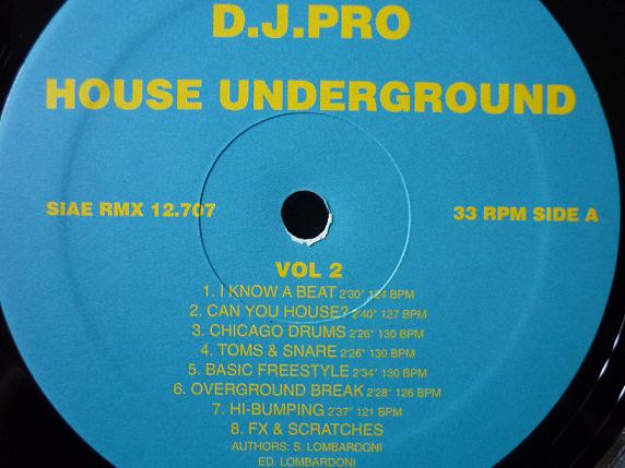 Various - D.J. Pro Vol. 2 - House Underground  | Discomagic Records (RMX 12.707) - 2