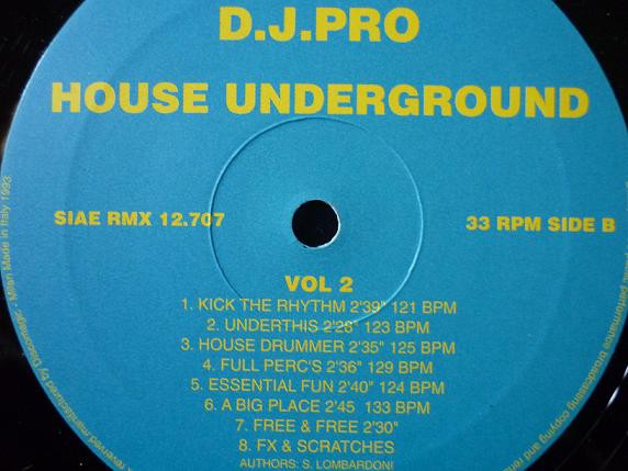 Various - D.J. Pro Vol. 2 - House Underground  | Discomagic Records (RMX 12.707) - 3