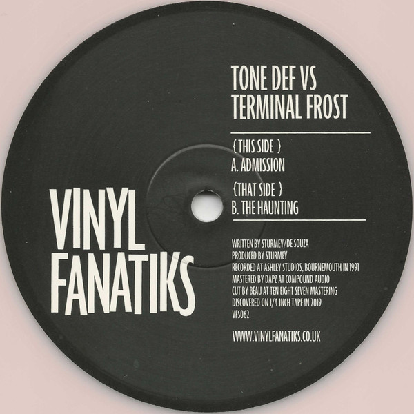 Tone Def & Terminal Frost - Admission / The Haunting | Vinyl Fanatiks (VFS062) - 2 Tone Def & Terminal Frost - Admission / The Haunting | Vinyl Fanatiks (VFS062) - 2