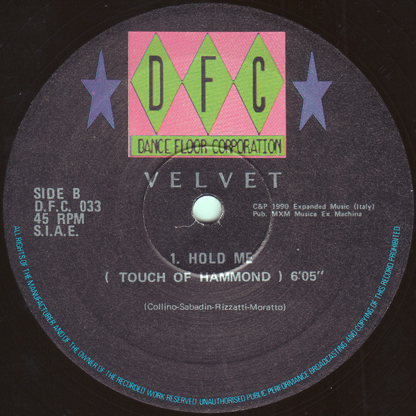 Velvet - Hold Me | DFC (D.F.C. 033) - 4